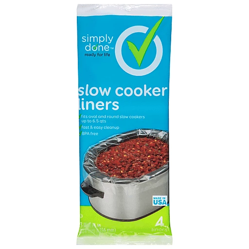 Simply Done Slow Cooker Liners 4 ea, Plastic Bags