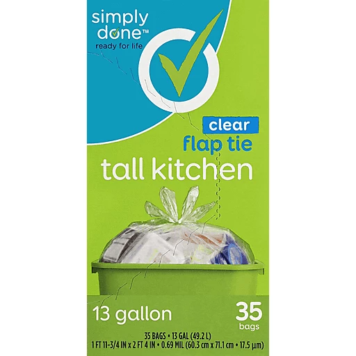 Simply Done Tall Kitchen Bags 35 Ea, Plastic Bags