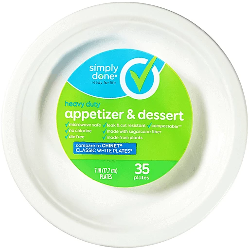 Save on Chinet Paper Plates Appetizer and Dessert Classic White 6