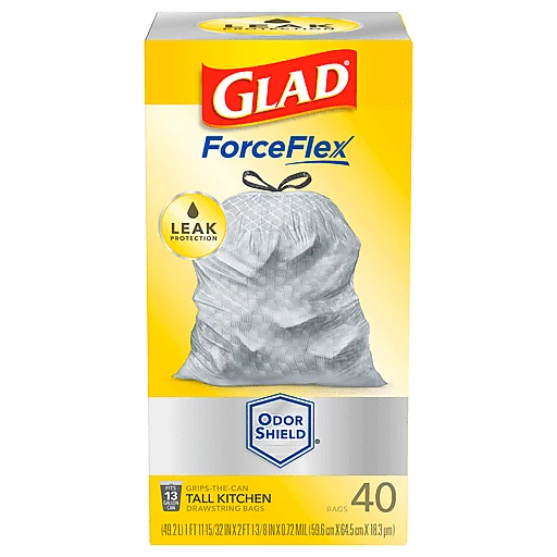 GLAD TALL KITCHEN BAGS, Plastic Bags