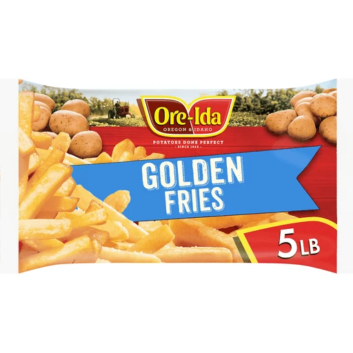 Ore-Ida Golden French Fries Fried Frozen Potatoes Value Size, 5 lb