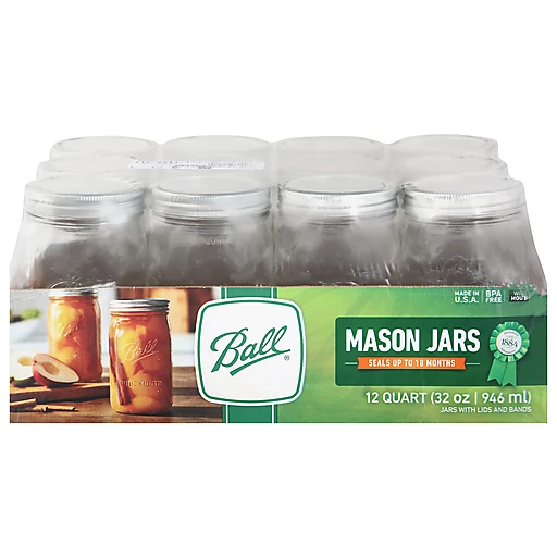 16 oz Ball Mason Jars | Quantity: 12 by Paper Mart