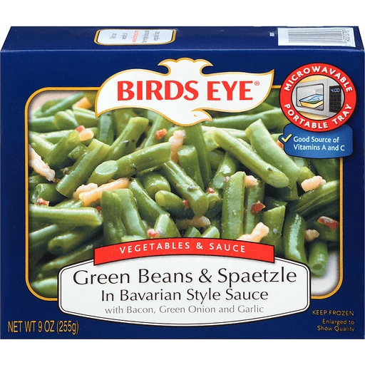 Birds Eye Vegetables & Sauce Green Beans & Spaetzle in Bavarian