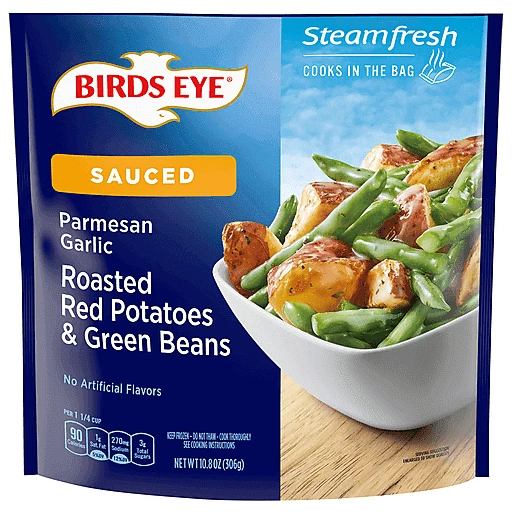 Birds Eye Steamfresh Parmesan Garlic Roasted Red Potatoes & Green Beans,  Frozen Vegetable, 10.8 Oz., Vegetables