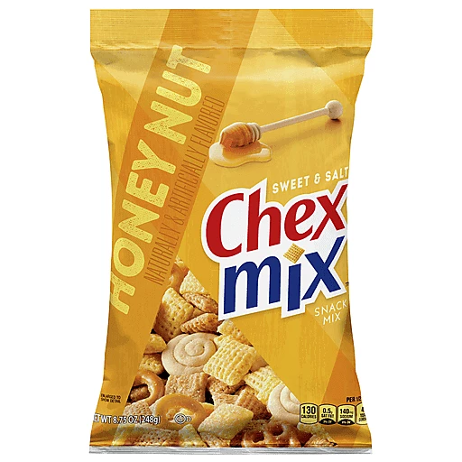 Chex Mix Snack Mix, Honey Nut, Sweet & Salty 8.75 Oz, Snack Mixes