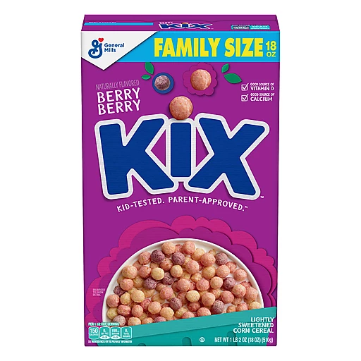 Honey Kix Corn Cereal, Lightly Sweetened, Family Size 18 oz, Shop