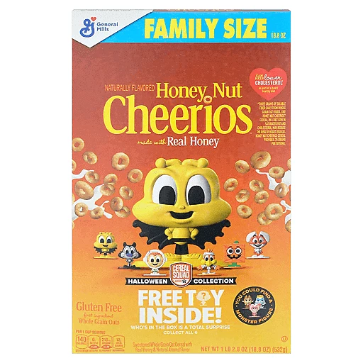 General Mills Honey Nut Cheerios Family Size Cereal, 18.8 oz