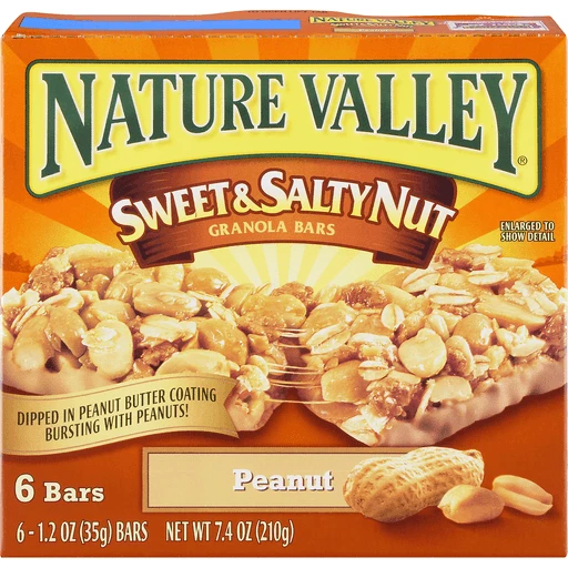 Nature Valley Granola Bars, Almond, Chewy, Sweet & Salty Nut - 6 pack, 1.2 oz bars