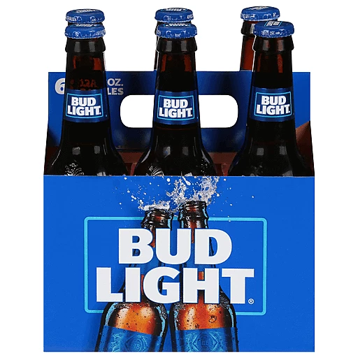 Bud Light® Beer, 6 Pack 12 Fl. Oz. Bottles, Lagers