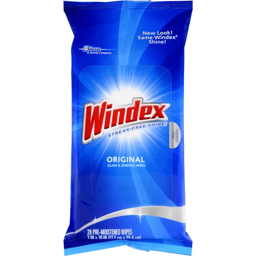 Windex Glass & Surface Wipes 28 ea, Cleaning Wipes