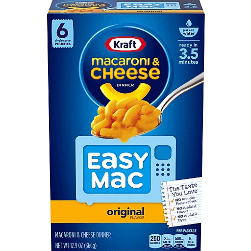 Kraft Original Flavor Macaroni and Cheese Dinner