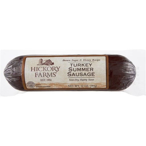 Hickory Farms Summer Sausage, Turkey, Meaty Snacks
