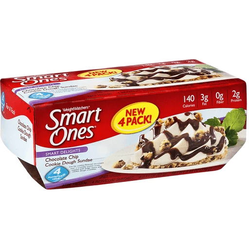 Smart Ones Smart Delights Sundae 4 ea, Ice Cream Cakes & Pies