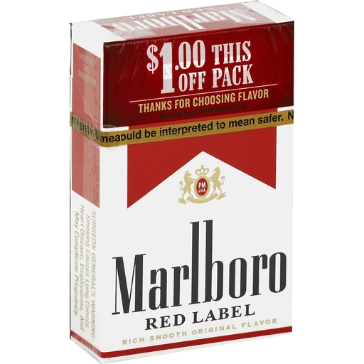 Marlboro Medium Red Label Box