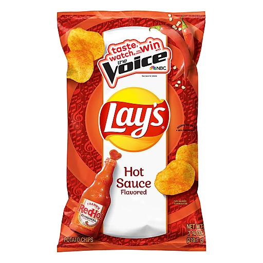 Lay's Potato Chips, Flamin' Hot Flavor, 7.75 oz Bag 