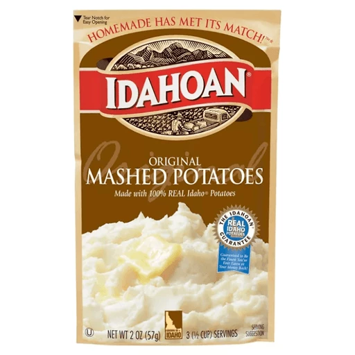 Lets try the NEW! Idahoan Potato Shreds! Flavors: Triple Cheese