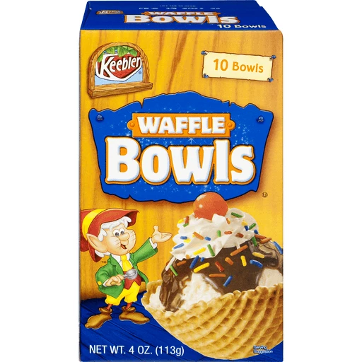 Keebler Waffle Bowls 10 Ea, Ice Cream Cones & Toppings