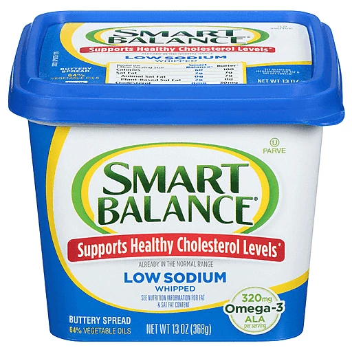 Smart Balance Vegan Plant Butter Low Sodium Buttery Spread, 13 Oz., Margarine & Butter Substitutes