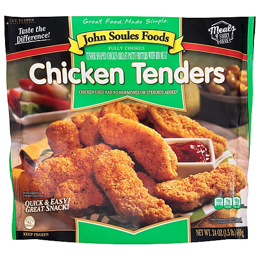 John Soules Foods Chicken Tenders 24 Oz, Chicken Nuggets, Patties & Tenders