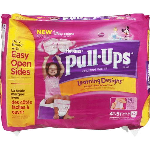 Huggies Pull Ups Training Pants Disney Designs 4T-5T - 42 CT, Diapers & Training  Pants
