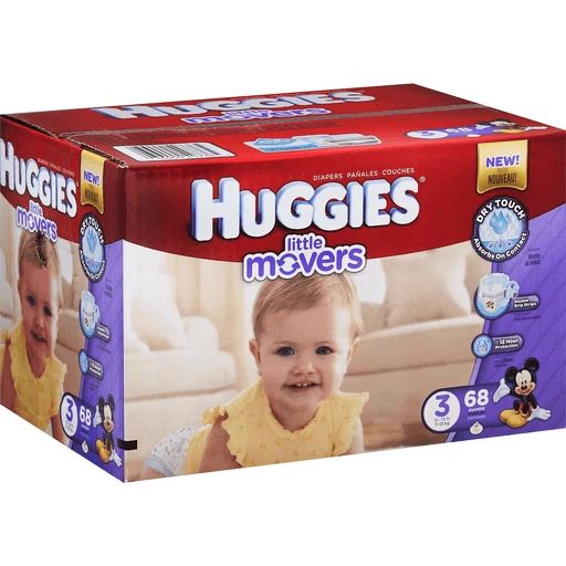 Huggies Little Movers Baby Diapers Size 3 (16-28 lbs), 25 ct - Gerbes Super  Markets