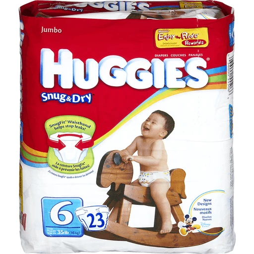 Huggies Snug & Dry Size 6 Diapers - 23 CT, Diapers & Training Pants