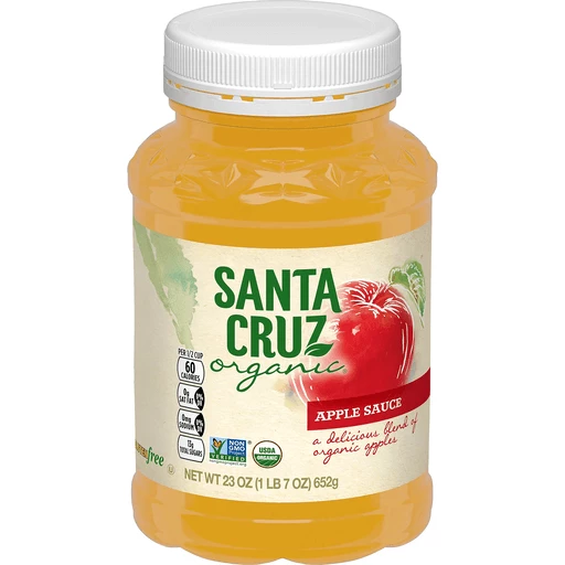 Santa Cruz Organic Apple Sauce 23 oz, Canned & Packaged Fruit