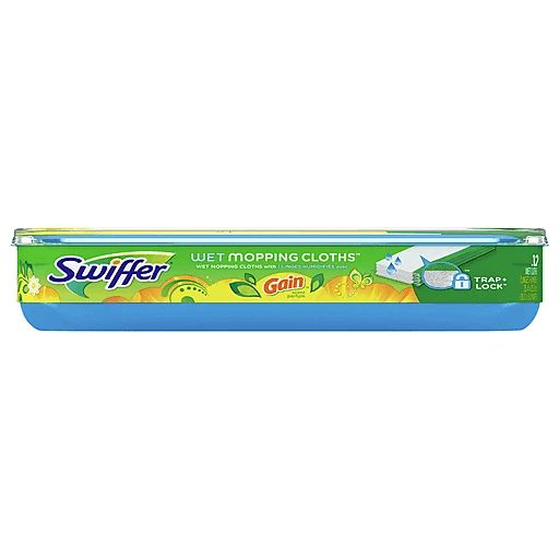 Swiffer Swiffer Sweeper Wet Mopping Cloths, with Gain Scent, 12 count