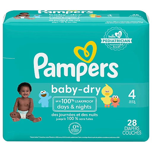 Pampers - Pampers, Pure Protection - Diapers, 4 (22-37 lb), Jumbo