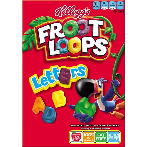 Kellogg Froot Loops Snack 2 oz (Pack of 6)
