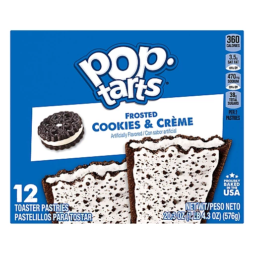Pop-Tarts 12 Pack Cookies & Creme Toaster Pastries 12 ea