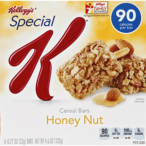 Kellogg's Special K 90 Calories Honey Nut Cereal Bars, Granola & Energy  Bars