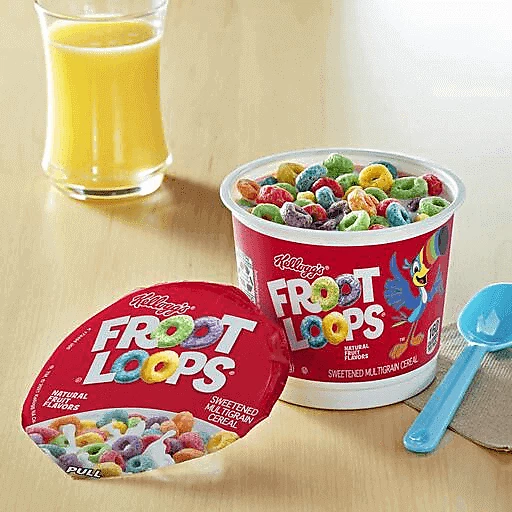 Froot Loops Cold Breakfast Cereal, Original, Single Serve 1.5 Oz, Cereal
