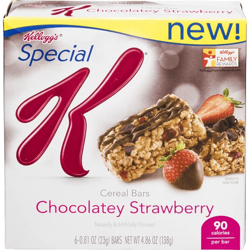 Special K Cereal Bars, Chocolatey Strawberry, Granola & Energy Bars