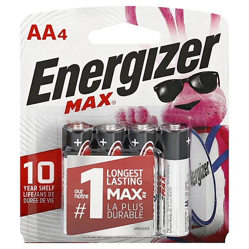 Energizer Max AAA Alkaline Battery 4 ea (Pack of 2)