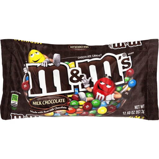 M&M's Milk Chocolate Candies, 9 g Pouch (Pack of 40)