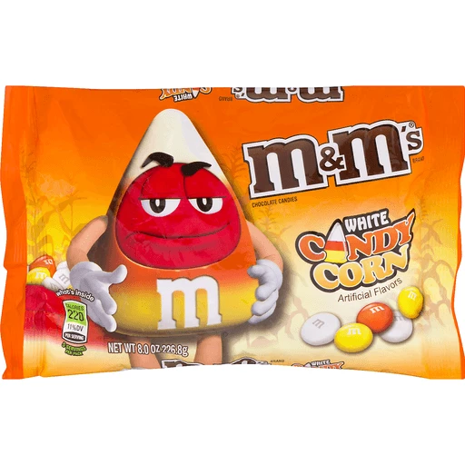 White Chocolate Candy Corn M&M and Peanut Butter Oat Balls