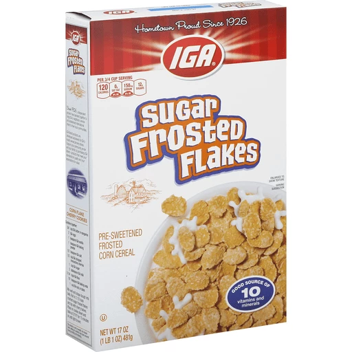 Frosted Flakes Cold Breakfast Cereal Original with Vanilla Flavored  Marshmallows