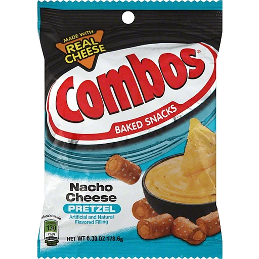 Combos Baked Snacks Nacho Cheese Pretzel, Snacks, Chips & Dips