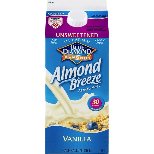 Blue Diamond Almond Breeze Unsweetened Vanilla Almondmilk