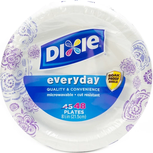 Dixie Plates, 8-1/2 Inch