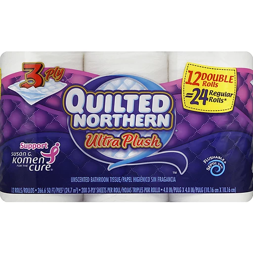 Quilted Northern Ultra Plush Double Roll Toilet Paper, 4 Roll, Toilet  Paper