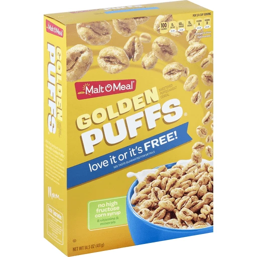 Malt-O-Meal® Golden Puffs® Cereal 14.5 oz. Box, Cereal