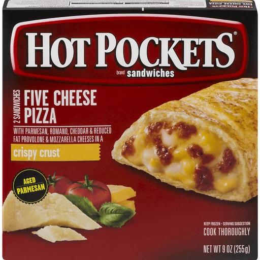 Hot Pockets Five Cheese Pizza 2CT 9oz Box