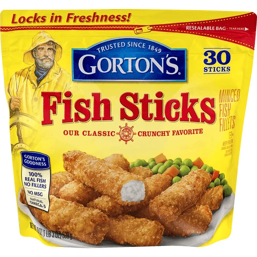 Gortons Crunchy Breaded Fish 100% Whole Fillets, Wild Caught Alaskan  Pollock with Crunchy Panko Breadcrumbs, Frozen, 10 Count, 19 Ounce  Resealable Bag