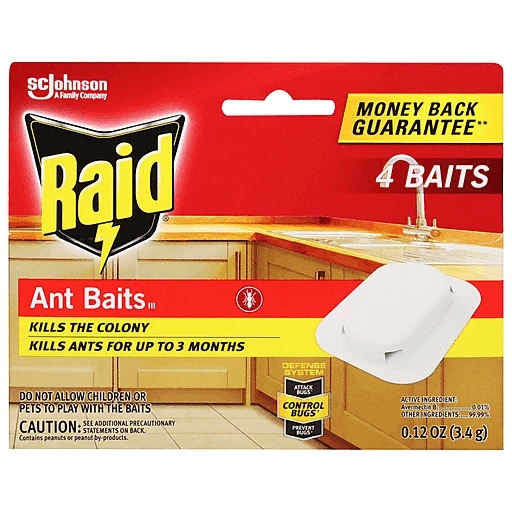 Raid Ant Baits Indoor Ant Killer, 0.12 Oz, 4 Count