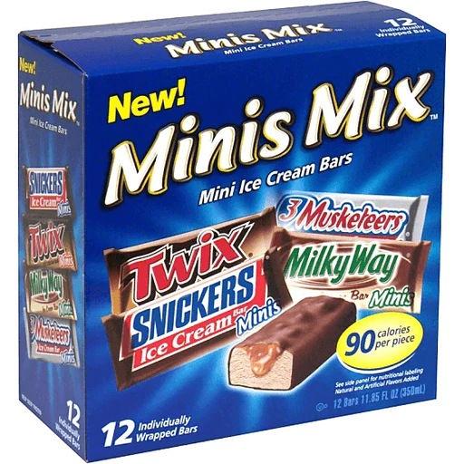 Snickers® Mini Ice Cream Bars, 12 ct - Kroger