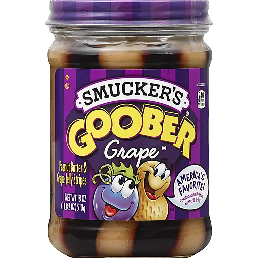 Smucker's Peanut Butter & Grape Jelly Stripes