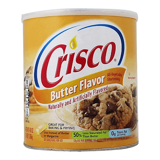 Crisco Butter Flavor All Vegetable Shortening 48 oz Canister
