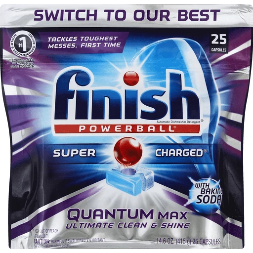 Finish Powerball Quantum Dishwasher Detergent Ultimate Clean